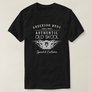 古い学校名前を問わずスピードとカスタム Tシャツ