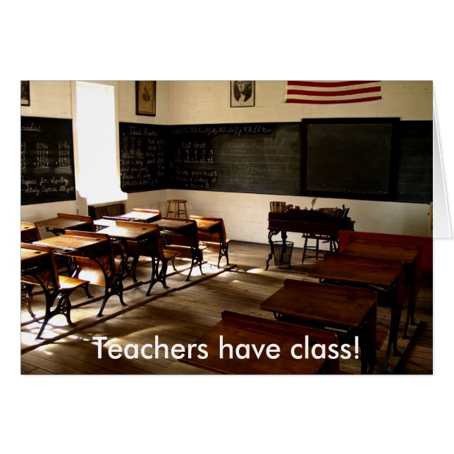 古い学校部屋、先生にクラスがあります! (正面横)