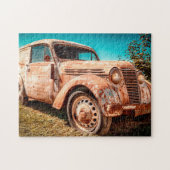 古い宅配車 ジグソーパズル (横)