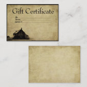 古い家の名札 割引カード (正面/裏面)