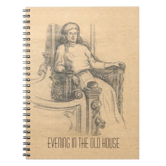 古い家の夕方 ノートブック (正面)