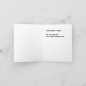 古い家屋敷のおもしろいカード新しい住所によって動かされる接触 案内状 (内部)