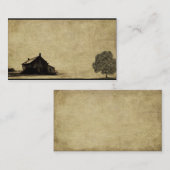 古い家屋敷のきちんとした名刺 名刺 (正面/裏面)