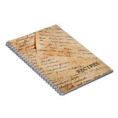 古い家族のレシピのノート ノートブック (右側)