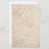 古い家族のレシピの文房具 便箋 (正面/裏面)