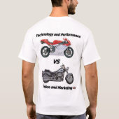 古い対新しい Tシャツ (裏面)