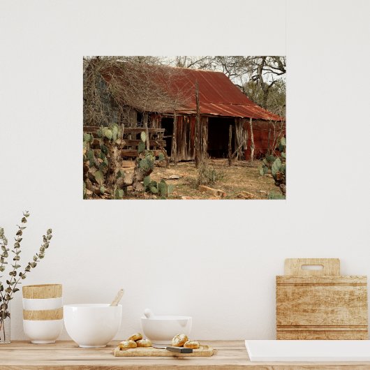 古い小屋 ポスター (キッチン)