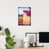 古い小屋 ポスター (ホームオフィス)