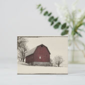 古い小屋 ポストカード (スタンド正面)