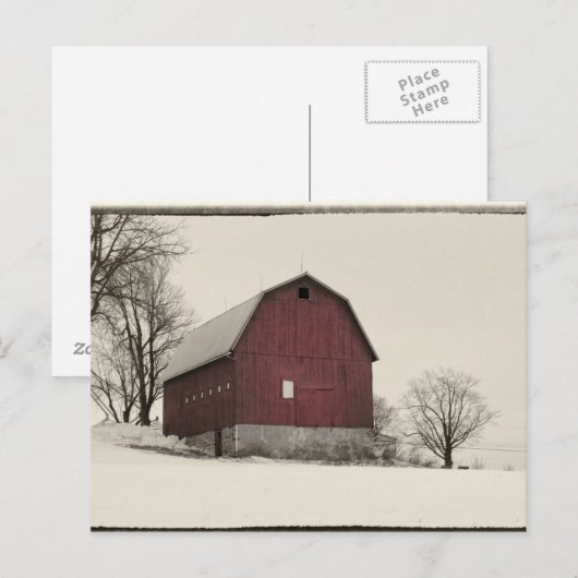 古い小屋 ポストカード (正面/裏面)