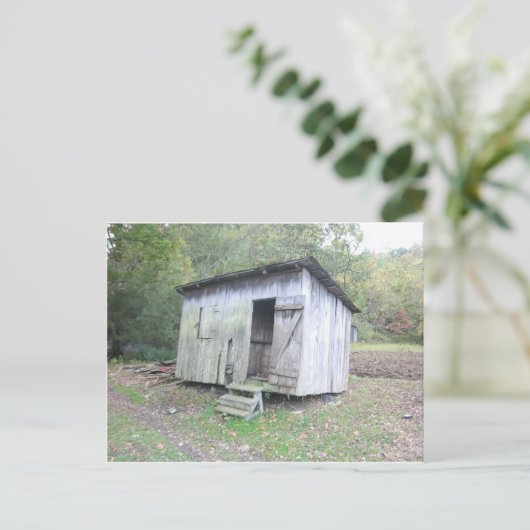 古い小屋 ポストカード (スタンド正面)