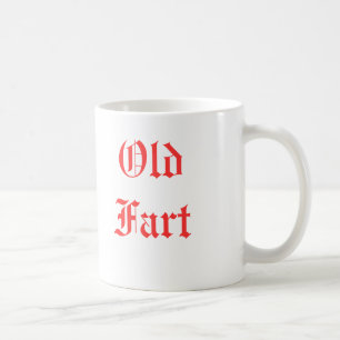古い屁のマグの赤 コーヒーマグカップ
