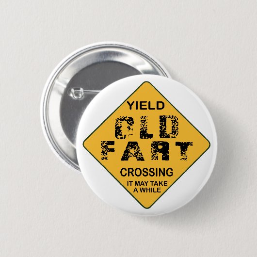 古い屁の交差 缶バッジ (正面&裏面)