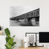 古い屋根付き橋 ポスター (ホームオフィス)