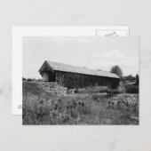 古い屋根付き橋 ポストカード (正面/裏面)