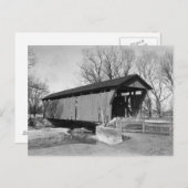 古い屋根付き橋 ポストカード (正面/裏面)
