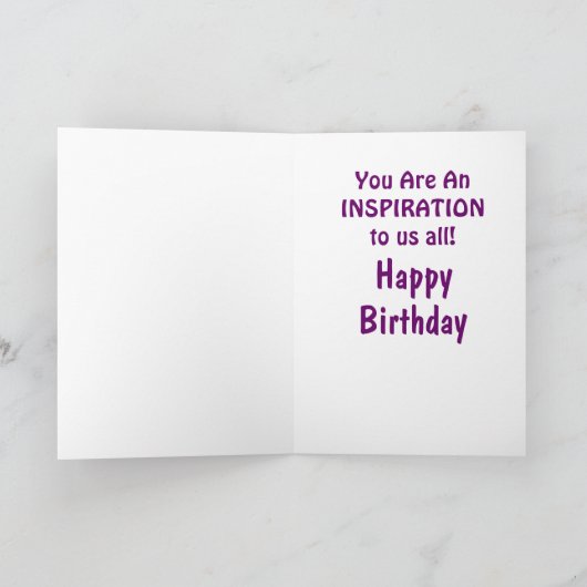 「古い州は心の中で…」 カード (内部)