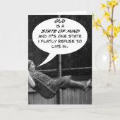 「古い州は心の中で…」 カード (黄色い花)