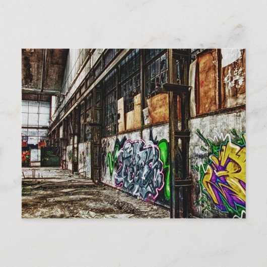 古い工場 ポストカード (正面)