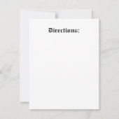 古い巻物:あなたが書く:招待状 / お知らせ 招待状 (裏面)