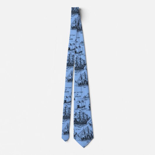 古い帆船のネクタイ ネクタイ (裏面)