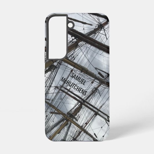 古い帆船の索具  SAMSUNG GALAXYケース (裏面)