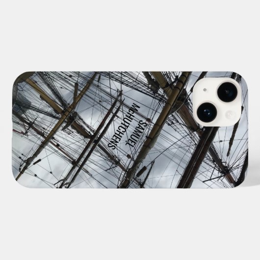 古い帆船リギング Case-Mate iPhoneケース (裏面 (横))