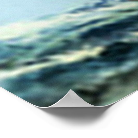 古い帆船 ポスター (角)