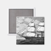 古い帆船 マグネット (正面/裏面)