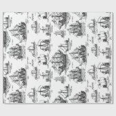 古い帆船 ラッピングペーパー (フラット)