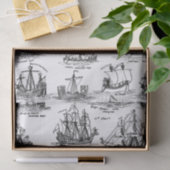 古い帆船 薄葉紙 (ギフト)