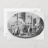 古い帽子の居酒屋の外で ポストカード (正面/裏面)