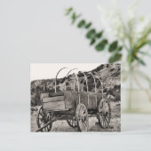 古い幌馬車 ポストカード (スタンド正面)