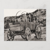 古い幌馬車 ポストカード (正面)