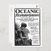 古い広告 オーシャニック汽船会社 ポストカード (正面/裏面)