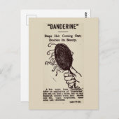 古い広告: Danderine ポストカード (正面/裏面)