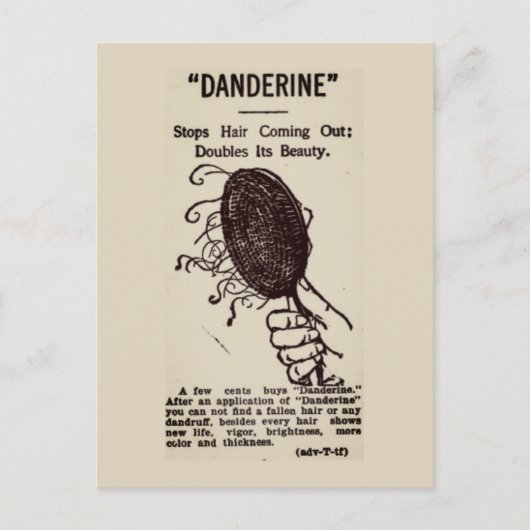古い広告: Danderine ポストカード (正面)