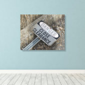 古い廃線標識キャンバス印刷 キャンバスプリント (インサイチュ (ウッドフロア))