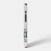 古い建物の窓の建築 iPhoneケース (左側面)