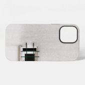 古い建物の窓の建築 iPhoneケース (裏面横)