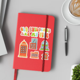 古い建物は私の好きであり、歴史的保存 シール