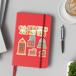 古い建物は私の好きであり、歴史的保存 シール