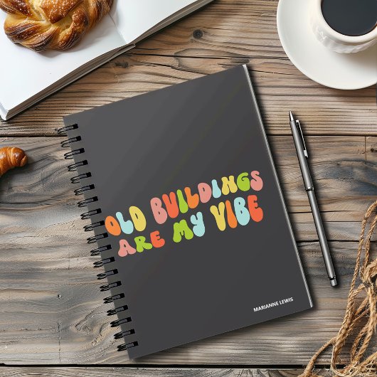 古い建物は私の好きであり、歴史的保存 ノートブック