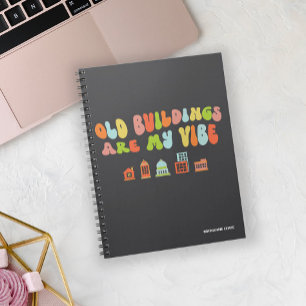 古い建物は私の好きであり、歴史的保存 ノートブック