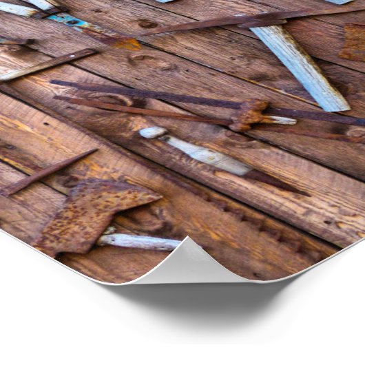 古い建築ツール ポスター (角)