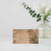 古い引き裂かれたヴィンテージ新聞1 名刺 (スタンド正面)