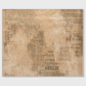 古い引き裂かれたヴィンテージ新聞2 ラッピングペーパー (フラット)