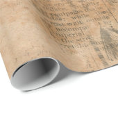 古い引き裂かれたヴィンテージ新聞2 ラッピングペーパー (ロールコーナー)