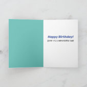 古い忘れおもしろい深いチンパンジー誕生日 カード (内部)