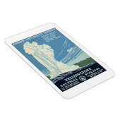 古い忠実なイエローストーン·パーク·ヴィンテージのポスター マグネット (右側)